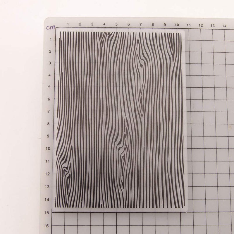 Arrietty Woodgrain Background Plastic Embossing Folders for Card Making Wood Pattern Template Folders for Scrapbooking DIY Album Card Tool Plastic Template Folders - Image 2